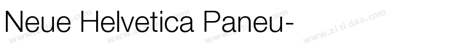 Neue Helvetica Paneu字体转换